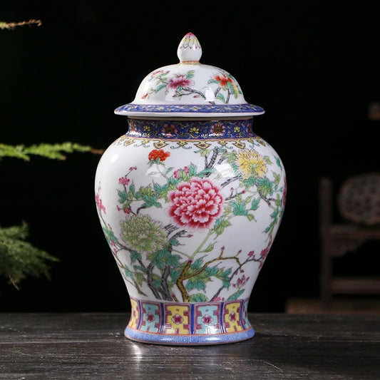White Porcelain Rose Vase Jingdezhen Ceramic Vase With Flower Design Garden Office Hotel Chinese Vases For Living Room 10 Inch