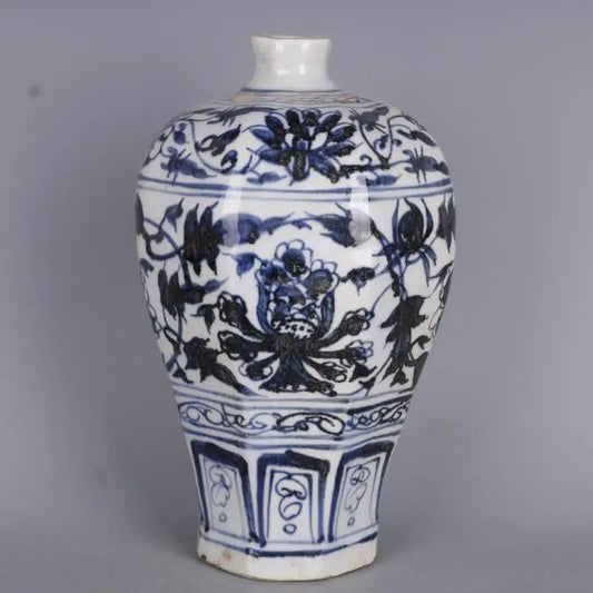 Chinese Blue And White Porcelain Vase Hand Paint Ceramic Vases For Flowers Large Ancient Narrow Neck Vase